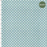 Turquoise Hazeren Patterned Bamboo Stick Patterned Digital Printed Fabric